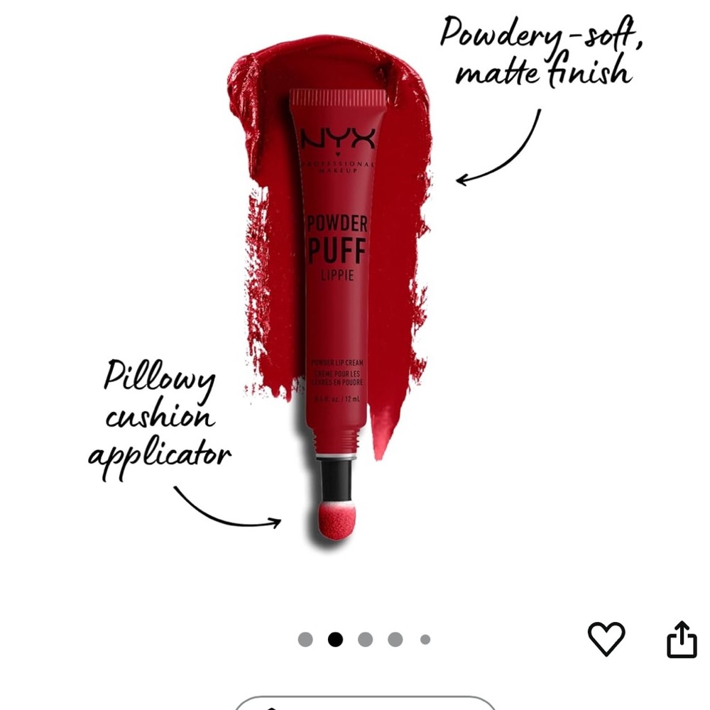NYX Powder Puff Lippie in Group Love (true red)